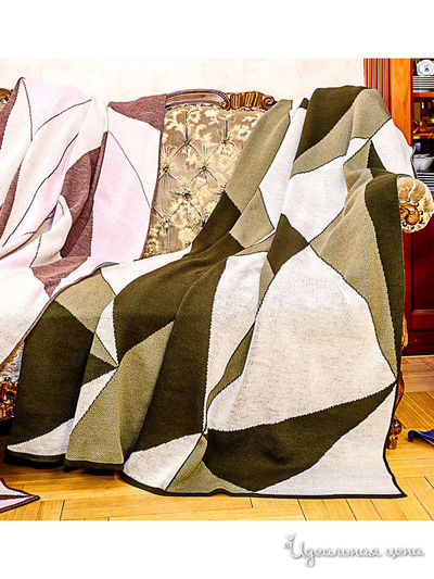 Плед, 135*195 см Veronika Style, цвет оливковый