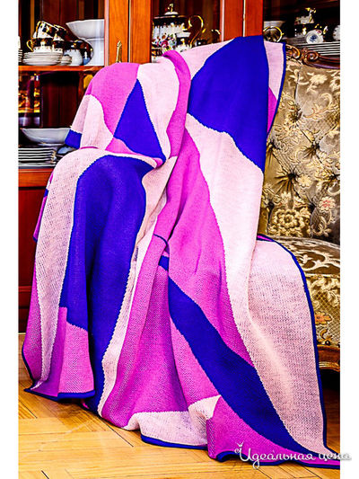 Плед, 135*195 см Veronika Style, цвет синий, сиреневый