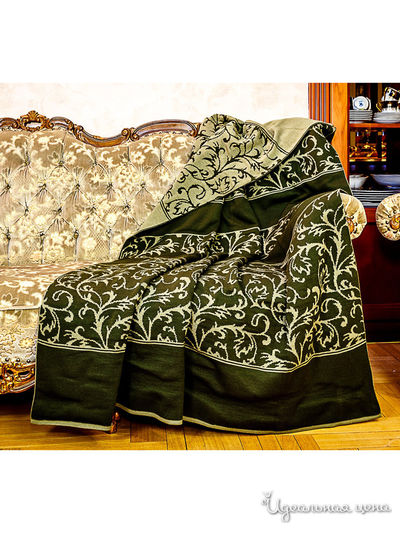 Плед, 130*180 см Veronika Style, цвет оливковый