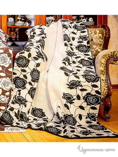 Плед, 145*185 см Veronika Style, цвет темно-оливковый