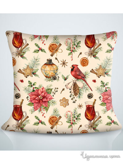 Подушка декоративная, 40*40 см Сирень, цвет мультиколор