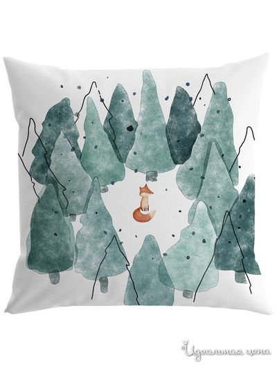 Подушка декоративная, 40*40 см Сирень, цвет мультиколор