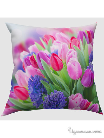 Подушка декоративная, 40*40 см Сирень, цвет мультиколор