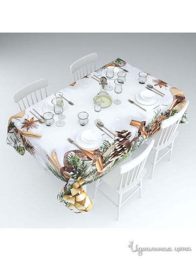 Скатерть "Пряный аромат", 145*220 см Сирень, цвет мультиколор