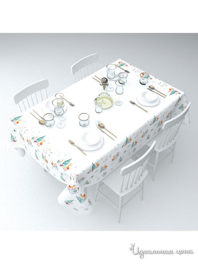 Скатерть "Праздник в волшебном лесу", 145*220 см Сирень, цвет мультиколор