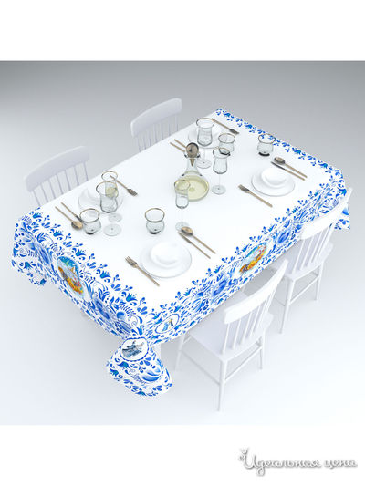 Скатерть "Зимнее сияние", 145*220 см Сирень, цвет мультиколор