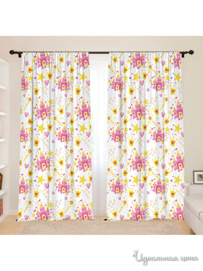 Фотошторы для детской "Принцесса снов", 145*260, 2 шт. Сирень, цвет мультиколор