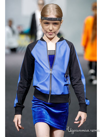 Бомбер iRMi, цвет синий, черный