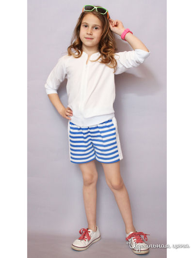 Шорты iRMi, цвет белый, синий