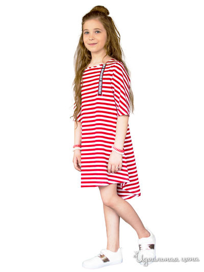 Платье iRMi, цвет красный, белый