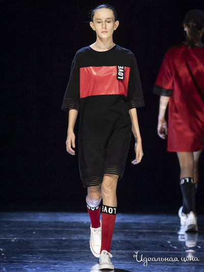 Платье iRMi, цвет черный, красный