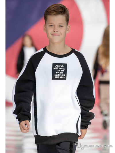 Свитшот iRMi, цвет белый, черный