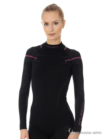 Лонгслив Brubeck, цвет черный, розовый