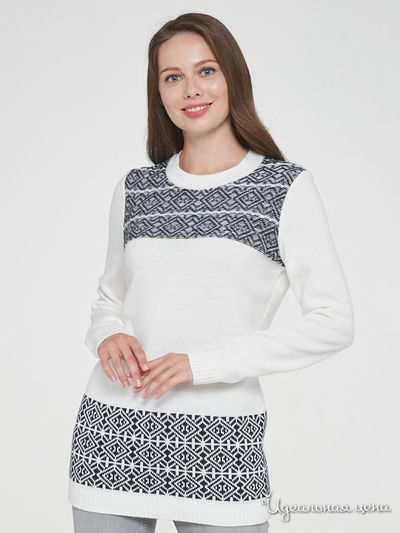 Туника VAY, цвет молочный, темно-синий