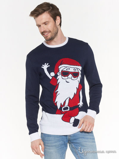 Джемпер VAY, цвет темно-синий, белый, красный