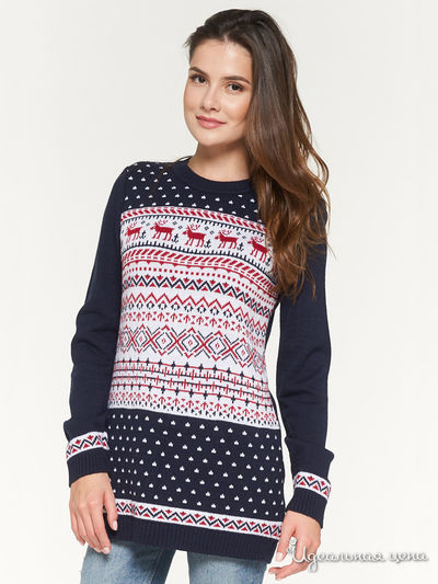 Туника VAY, цвет темно-синий, белый, красный