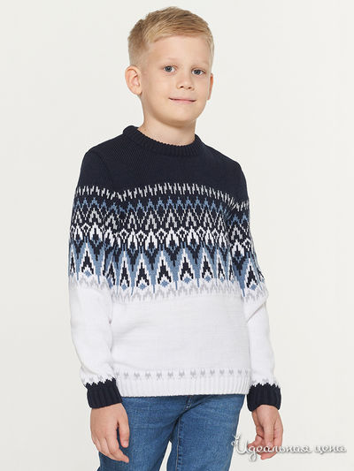 Джемпер VAY, цвет белый, синий