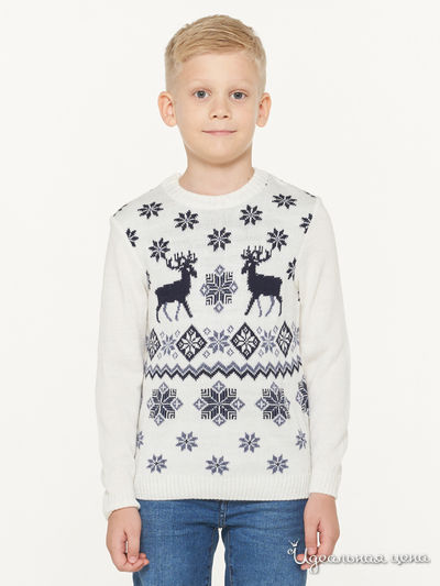 Джемпер VAY, цвет молочный, синий