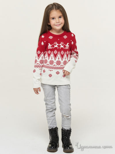 Джемпер VAY, цвет молочный, красный