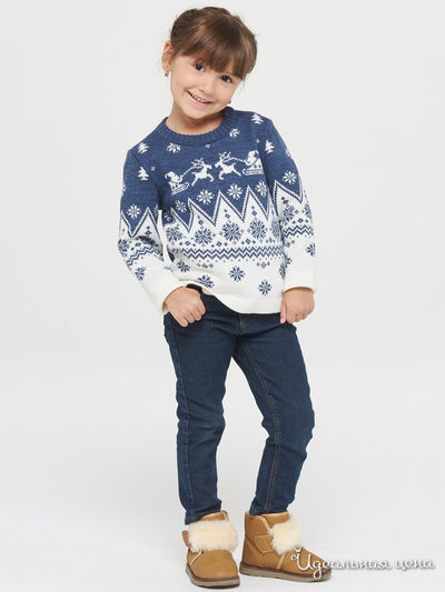 Джемпер VAY, цвет молочный, синий