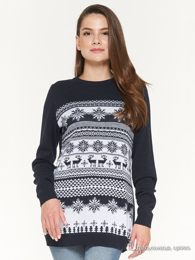 Туника VAY, цвет темно-синий, белый