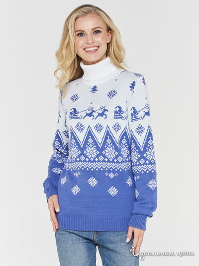 Свитер VAY, цвет голубой