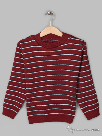 Джемпер Trikoland, цвет бордовый с сине-голубой полоской