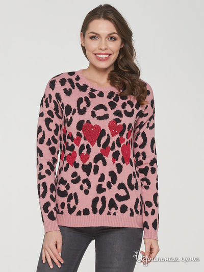 Джемпер VAY, цвет розовый, черный