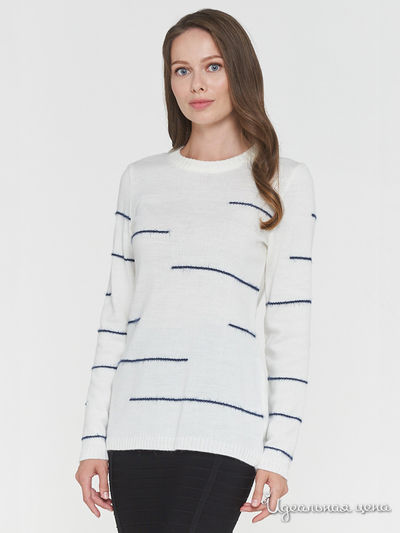 Джемпер VAY, цвет молочный, синий