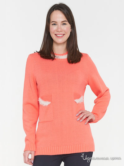 Джемпер VAY, цвет коралловый, бежевый