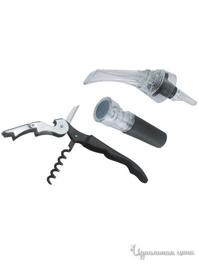 Набор для вина, 3 предмета Regent, цвет черный