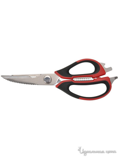 Ножницы кухонные, 120/225 мм Regent, цвет красный, черный