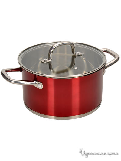 Кастрюля, 4,5 л Regent, цвет красный