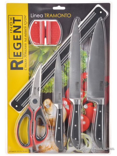 Набор для сыра и вина, 6 предмета Regent, цвет черный, красный