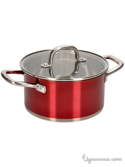 Кастрюля, 3,1 л Regent, цвет красный