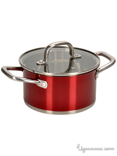 Кастрюля, 1,6 л Regent, цвет красный