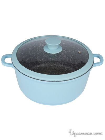Кастрюля со стеклянной крышкой, 2 л Casta, цвет голубой