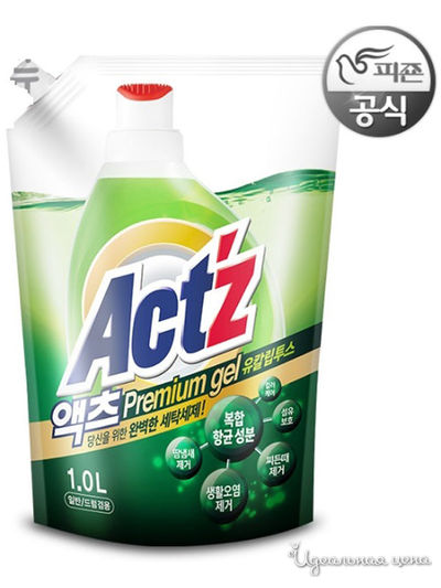 Концентрат для стирки белья (аромат эвкалипта), фронтальная загрузка, 1 л, Pigeon