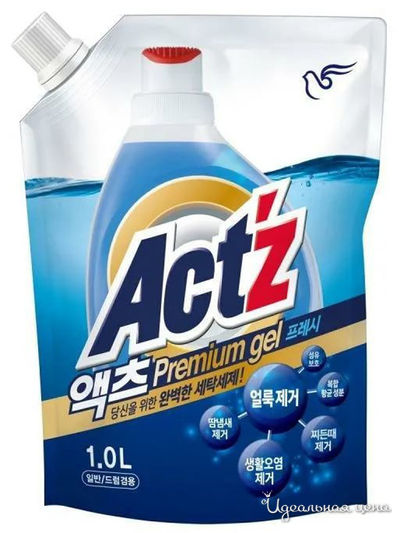 Концентрат для стирки (премиум-гель для белого и цветного белья), фронтальная загрузка, 1 л, Pigeon