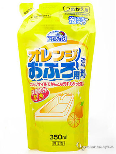 Средство для чистки ванн с эффектом распыления с цитрусовым ароматом (запасной блок), 350 мл, Mitsuei