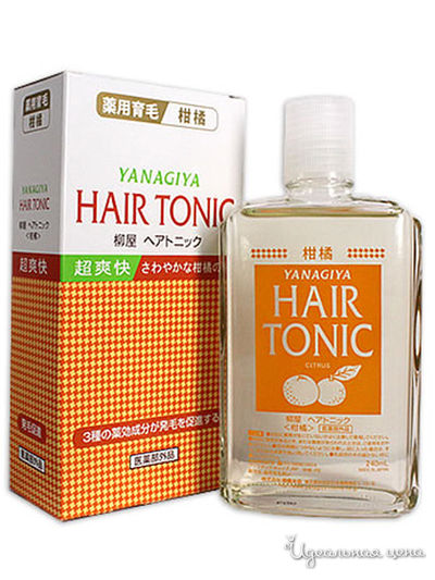 Тоник для стимуляции роста и предотвращения выпадения волос с ментолом и ароматом цитрусовых, 240 мл, Yanagiya