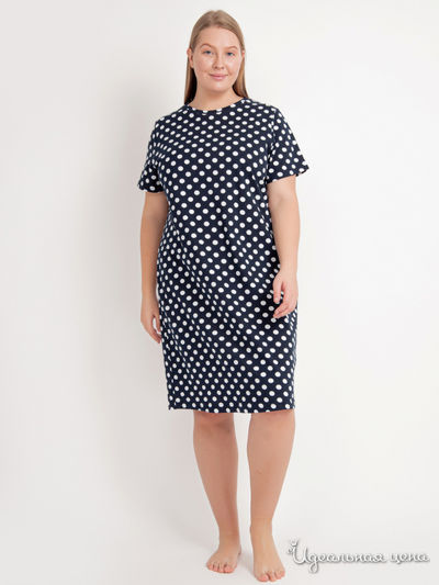 Платье Vis-a-vis, цвет тёмно-синий, белый