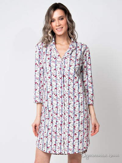 Платье Vis-a-vis, цвет белый, розовый