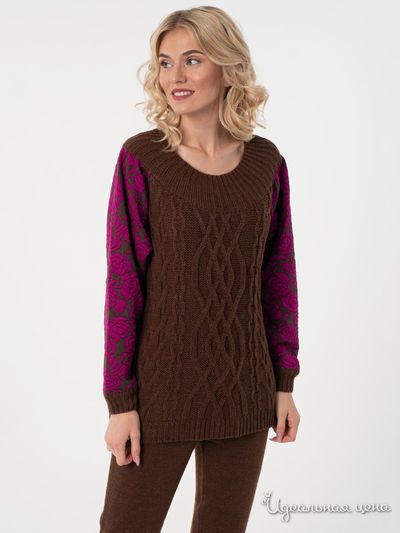Джемпер Wisell, цвет коричневый, розовый
