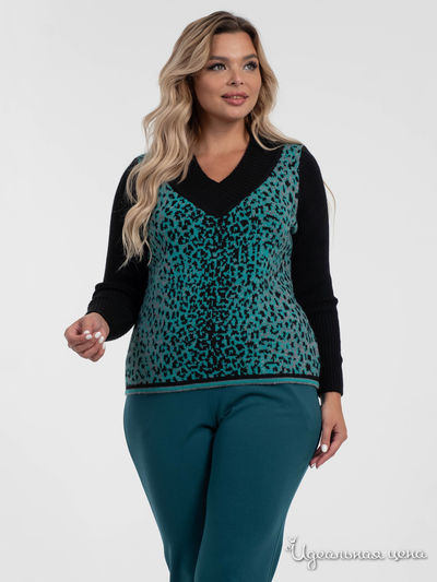 Джемпер Wisell, цвет зеленый, черный