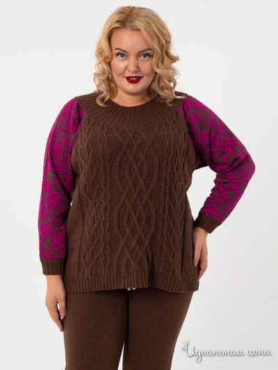 Джемпер Wisell, цвет коричневый, розовый