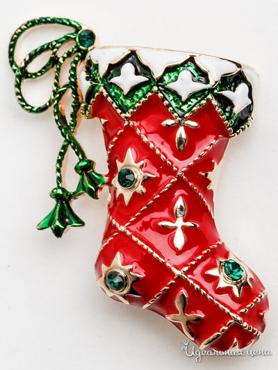 Брошь Fransua Ardy, цвет красный