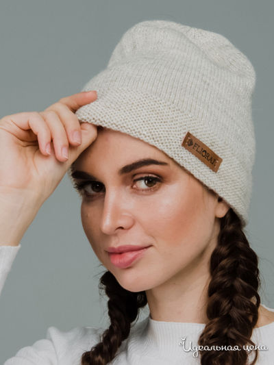Шапка Flioraj, цвет молочный