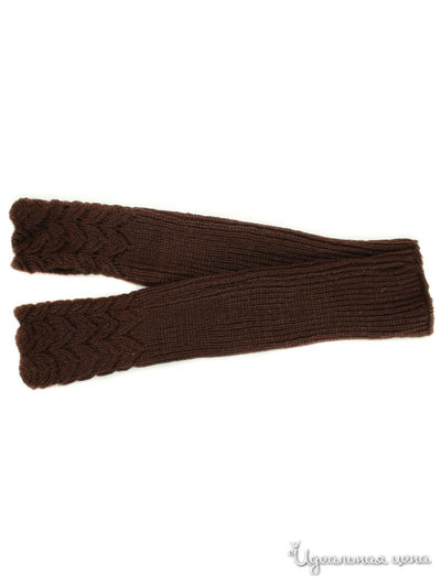 Митенки Flioraj, цвет темно-коричневый