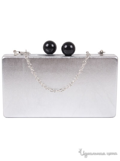 Клатч Flioraj, цвет серебряный